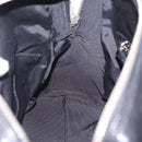 Christian Dior Carreño Hand Bag Leather Black Silver Auth am12602SAM-25