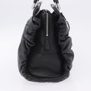 Christian Dior Carreño Hand Bag Leather Black Silver Auth am12602SAM-5