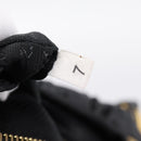 PRADA Hand Bag Leather Black Gold Auth am12603SAM-11