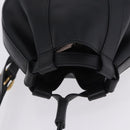 GUCCI Web Sherry Line Bag Leather Randonnee Type Black Gold Auth am12607V-6