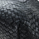BOTTEGA VENETA INTRECCIATO Cabas GM Boston Bag Leather Black Auth am12609V-17