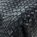 BOTTEGA VENETA INTRECCIATO Cabas GM Boston Bag Leather Black Auth am12609V-18