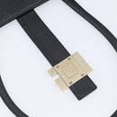 GUCCI G Tote Bag Leather Canvas Black Gold 002 1109 Auth am12610V-16