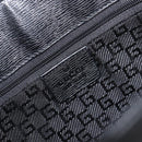 GUCCI G Tote Bag Leather Canvas Black Gold 002 1109 Auth am12610V-17