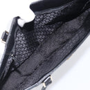 GUCCI G Tote Bag Leather Canvas Black Gold 002 1109 Auth am12610V-18