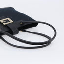 GUCCI G Tote Bag Leather Canvas Black Gold 002 1109 Auth am12610V-7