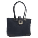 GUCCI G Tote Bag Leather Canvas Black Gold 002 1109 Auth am12611V-1
