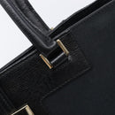 GUCCI G Tote Bag Leather Canvas Black Gold 002 1109 Auth am12611V-14