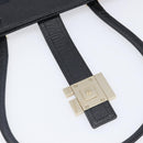 GUCCI G Tote Bag Leather Canvas Black Gold 002 1109 Auth am12611V-16