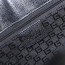 GUCCI G Tote Bag Leather Canvas Black Gold 002 1109 Auth am12611V-17