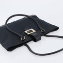 GUCCI G Tote Bag Leather Canvas Black Gold 002 1109 Auth am12611V-6