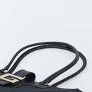 GUCCI G Tote Bag Leather Canvas Black Gold 002 1109 Auth am12611V-8