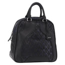 Miu Miu Hand Bag Leather Black Silver Auth am12613V-1