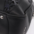 Miu Miu Hand Bag Leather Black Silver Auth am12613V-18