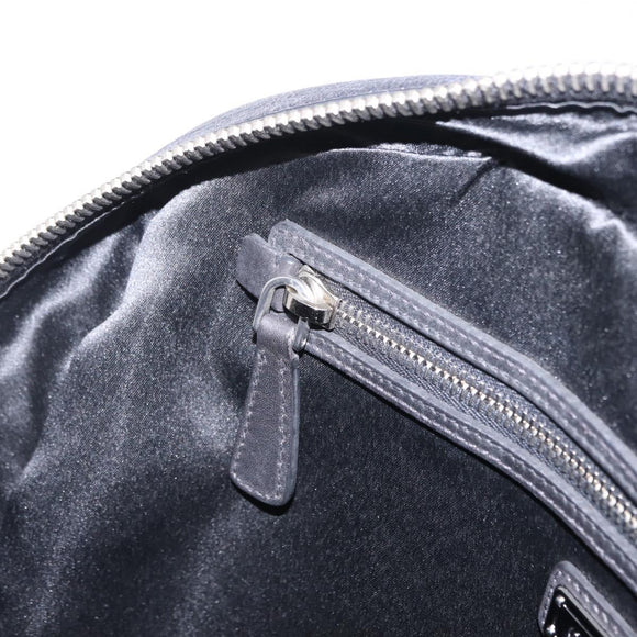 Miu Miu Hand Bag Leather Black Silver Auth am12613V
