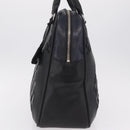 Miu Miu Hand Bag Leather Black Silver Auth am12613V-3