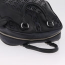 Miu Miu Hand Bag Leather Black Silver Auth am12613V-6