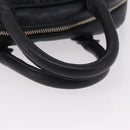 Miu Miu Hand Bag Leather Black Silver Auth am12613V-7