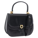 GUCCI Hand Bag Leather 2way Black Gold 000 406 0264 Auth am12615V-1
