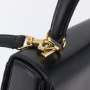 GUCCI Hand Bag Leather 2way Black Gold 000 406 0264 Auth am12615V-16