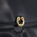 GUCCI Hand Bag Leather 2way Black Gold 000 406 0264 Auth am12615V-17