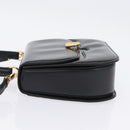 GUCCI Hand Bag Leather 2way Black Gold 000 406 0264 Auth am12615V-5
