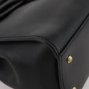 GUCCI Hand Bag Leather Black Gold 101676 Auth am12616V-10