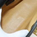 GUCCI Hand Bag Leather Black Gold 101676 Auth am12616V-18