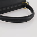 GUCCI Hand Bag Leather Black Gold 101676 Auth am12616V-7