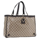 GUCCI GG Crystal Tote Bag Coated Canvas Beige Gold 293580 Auth am12617V-1