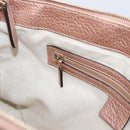 GUCCI Bella Bamboo Hand Bag Leather 2way Pink Gold 282300 Auth am12618A-21