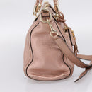 GUCCI Bella Bamboo Hand Bag Leather 2way Pink Gold 282300 Auth am12618A-4