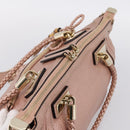 GUCCI Bella Bamboo Hand Bag Leather 2way Pink Gold 282300 Auth am12618A-6