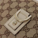 GUCCI GG Canvas Shoulder Bag Beige Gold 130738 Auth am12619V-19