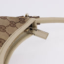 GUCCI GG Canvas Shoulder Bag Beige Gold 130738 Auth am12619V-20