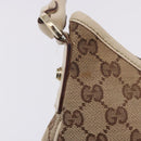 GUCCI GG Canvas Shoulder Bag Beige Gold 130738 Auth am12619V-9