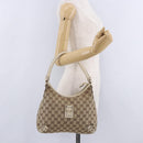 GUCCI GG Canvas Shoulder Bag Beige Gold 130738 Auth am12619V-26