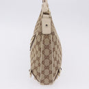 GUCCI GG Canvas Shoulder Bag Beige Gold 130738 Auth am12619V-3