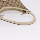 GUCCI GG Canvas Shoulder Bag Beige Gold 130738 Auth am12619V-7