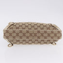 GUCCI GG Canvas Shoulder Bag Beige Gold 130738 Auth am12619V-5