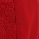 CHANEL Skirt Setup Jacket Cotton Red CC Auth am12620-22