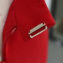 CHANEL Skirt Setup Jacket Cotton Red CC Auth am12620-26