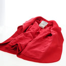 CHANEL Skirt Setup Jacket Cotton Red CC Auth am12620-28