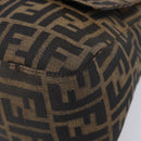 FENDI Zucca Canvas Mamma Baguette Shoulder Bag Brown Black Auth am12622V-12