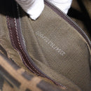 FENDI Zucca Canvas Mamma Baguette Shoulder Bag Brown Black Auth am12622V-25