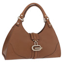 GUCCI G Jackie Bag Taurillon Clemence Leather Brown Gold 130995 Auth am12624M-1