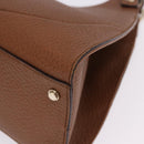GUCCI G Jackie Bag Taurillon Clemence Leather Brown Gold 130995 Auth am12624M-11