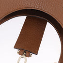 GUCCI G Jackie Bag Taurillon Clemence Leather Brown Gold 130995 Auth am12624M-16