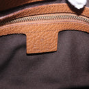 GUCCI G Jackie Bag Taurillon Clemence Leather Brown Gold 130995 Auth am12624M-19
