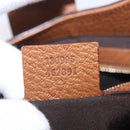 GUCCI G Jackie Bag Taurillon Clemence Leather Brown Gold 130995 Auth am12624M-25